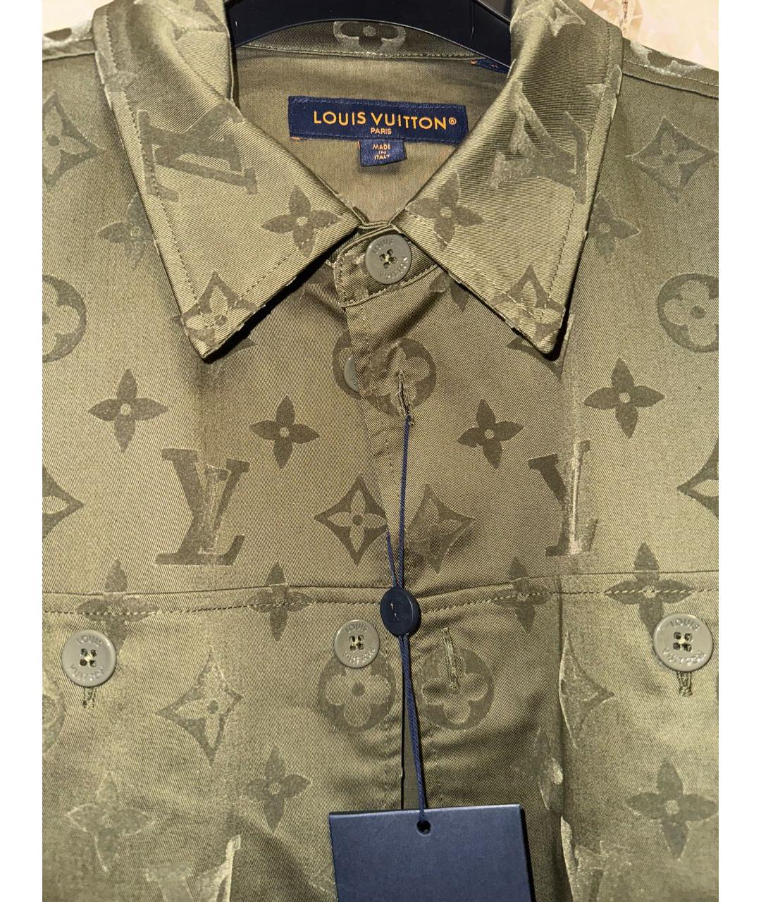 LOUIS VUITTON Хаки куртка, фото 4