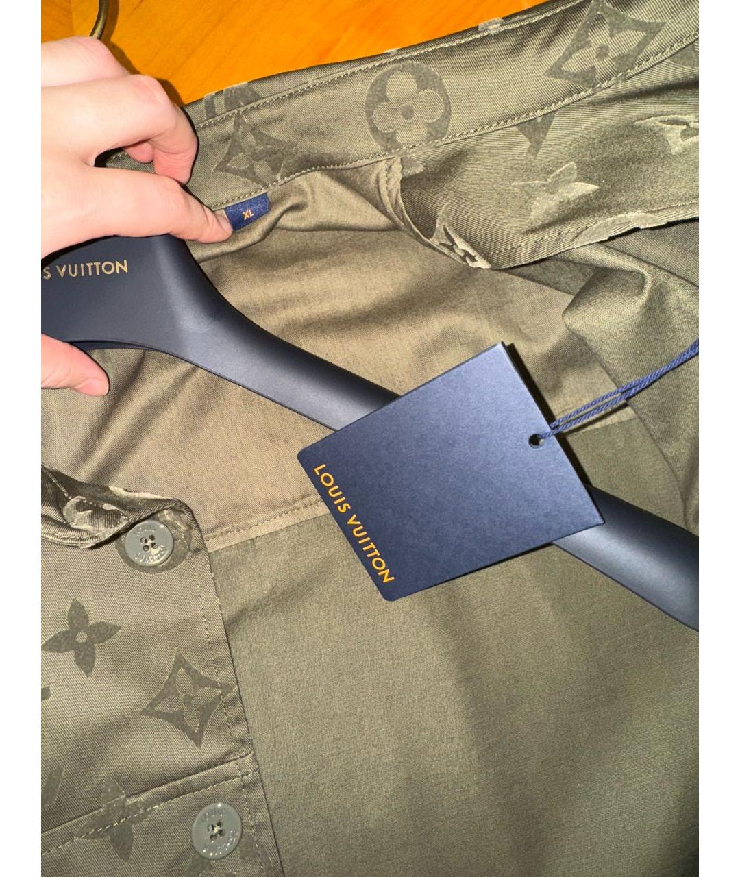 LOUIS VUITTON Хаки куртка, фото 6