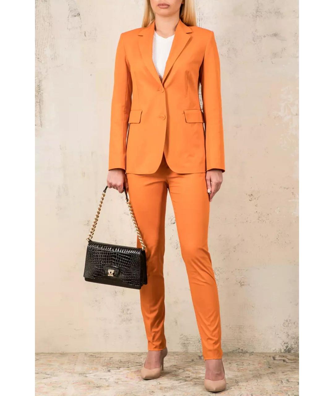 MAX MARA STUDIO Оранжевый костюм с брюками, фото 5