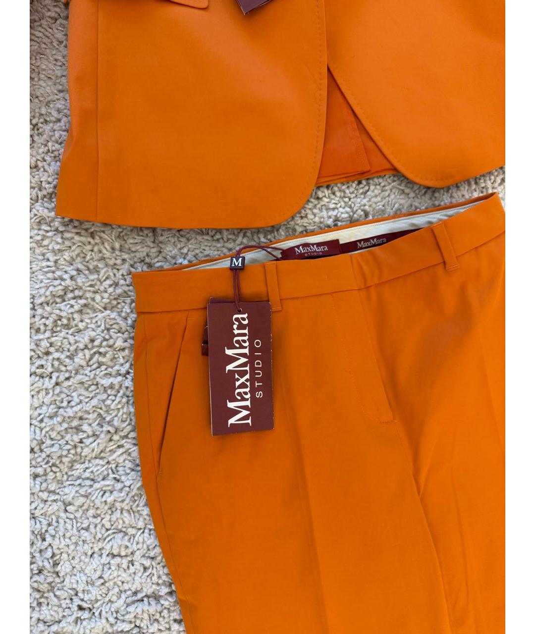 MAX MARA STUDIO Оранжевый костюм с брюками, фото 2