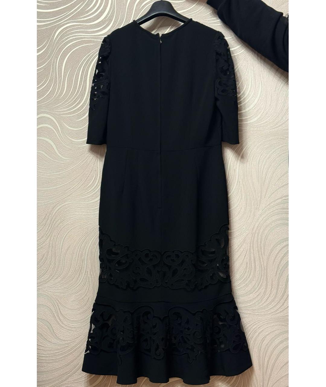 DOLCE&GABBANA Черное вискозное вечернее платье, фото 2