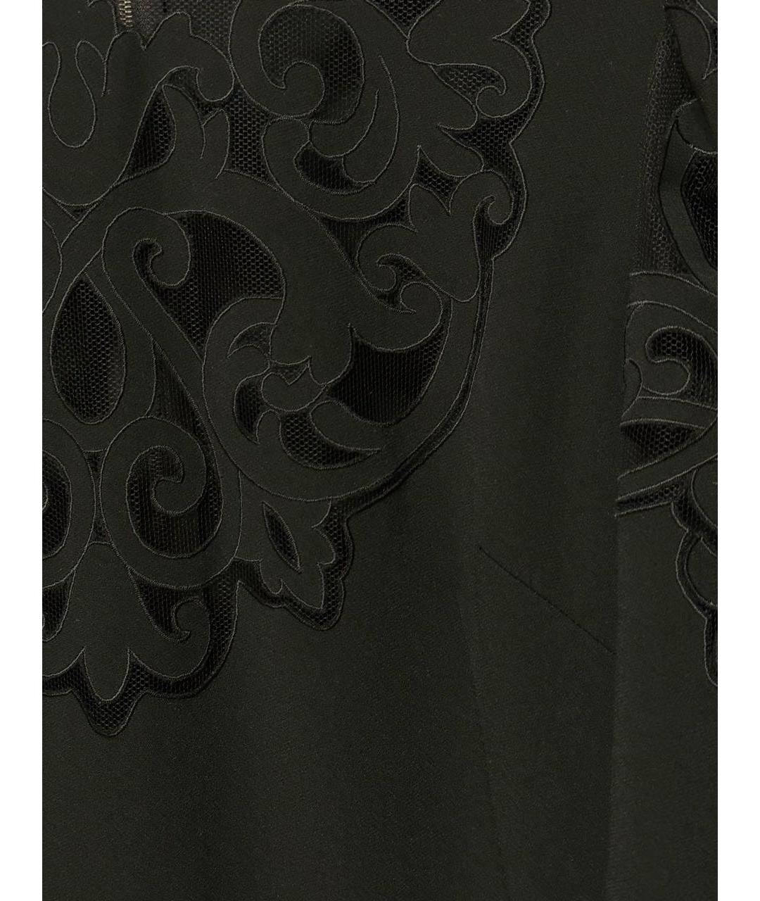DOLCE&GABBANA Черное вискозное вечернее платье, фото 4