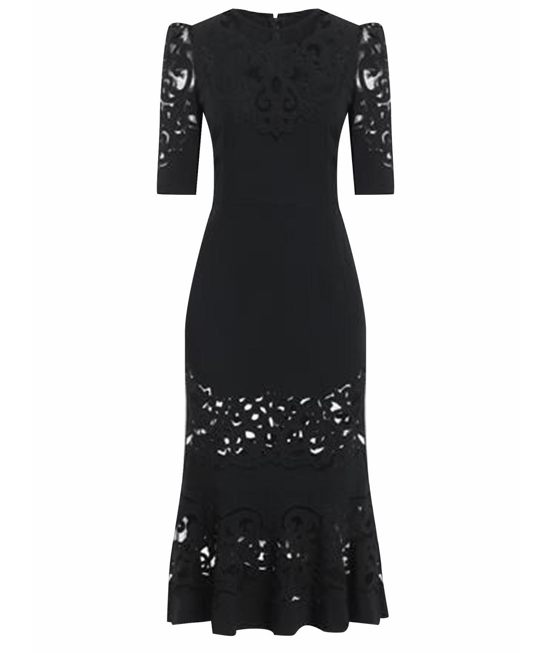 DOLCE&GABBANA Черное вискозное вечернее платье, фото 1