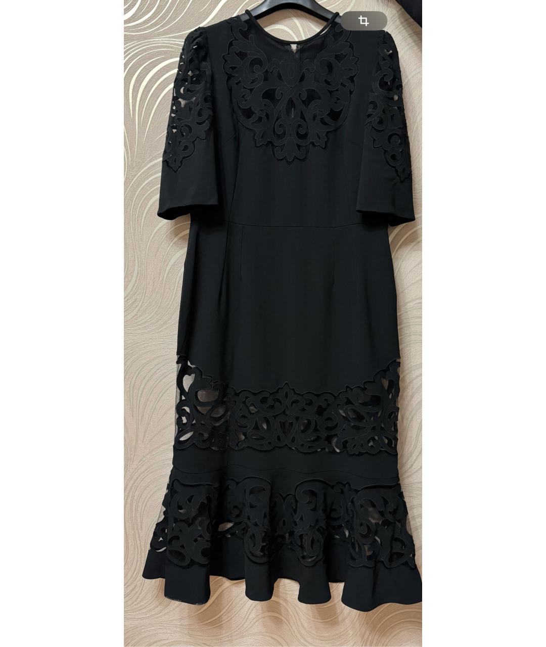 DOLCE&GABBANA Черное вискозное вечернее платье, фото 5