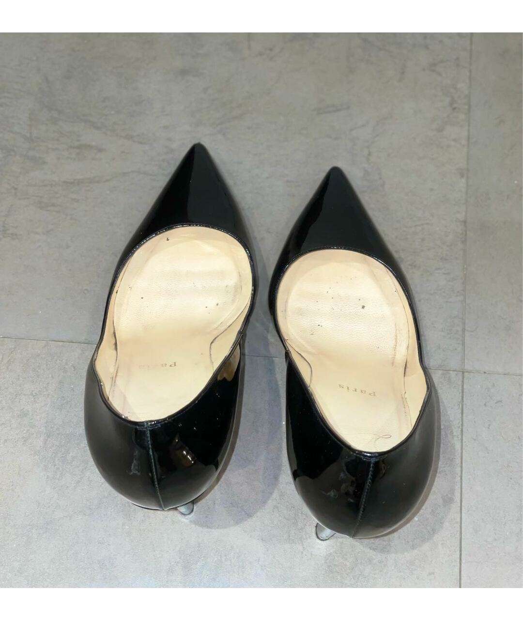 CHRISTIAN LOUBOUTIN Черные туфли из лакированной кожи, фото 3