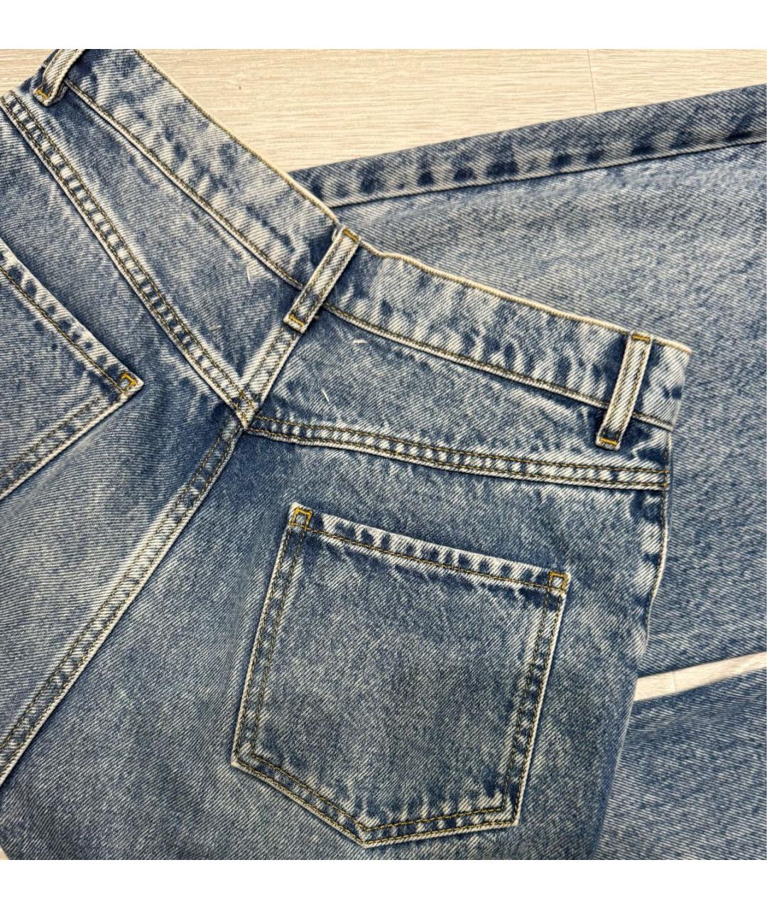 MAISON MARGIELA Синие хлопковые джинсы клеш, фото 7