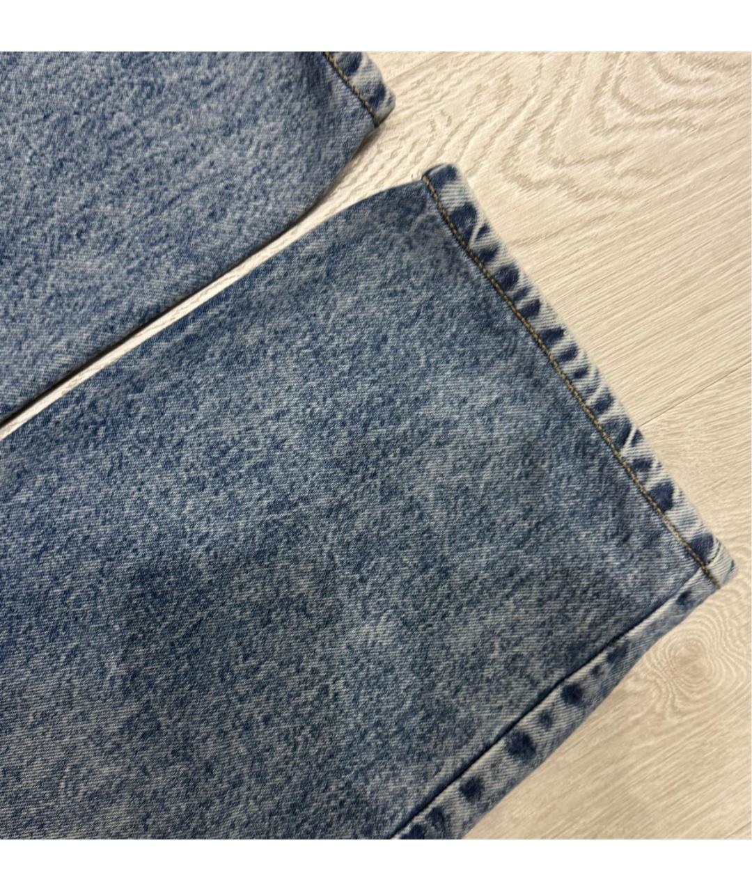 MAISON MARGIELA Синие хлопковые джинсы клеш, фото 8