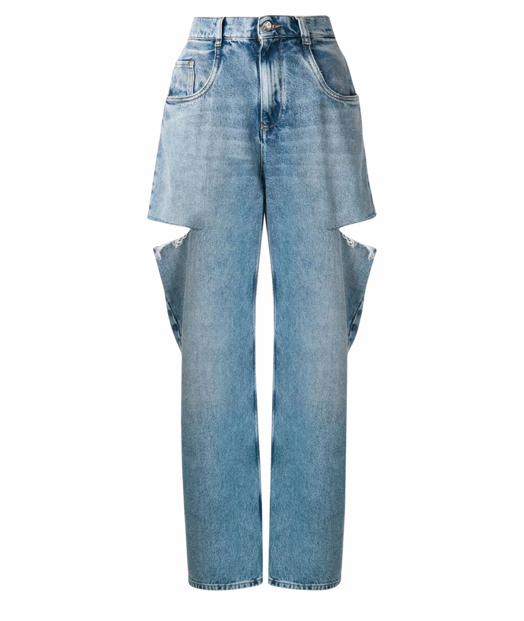 MAISON MARGIELA Синие хлопковые джинсы клеш, фото 1