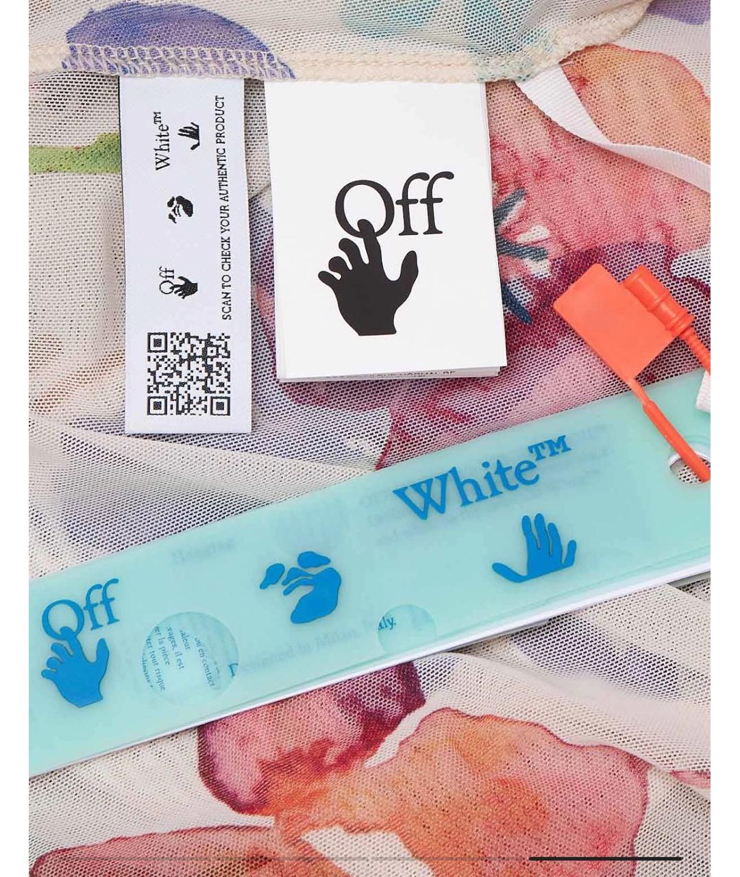 OFF-WHITE Мульти хлопковая футболка, фото 3