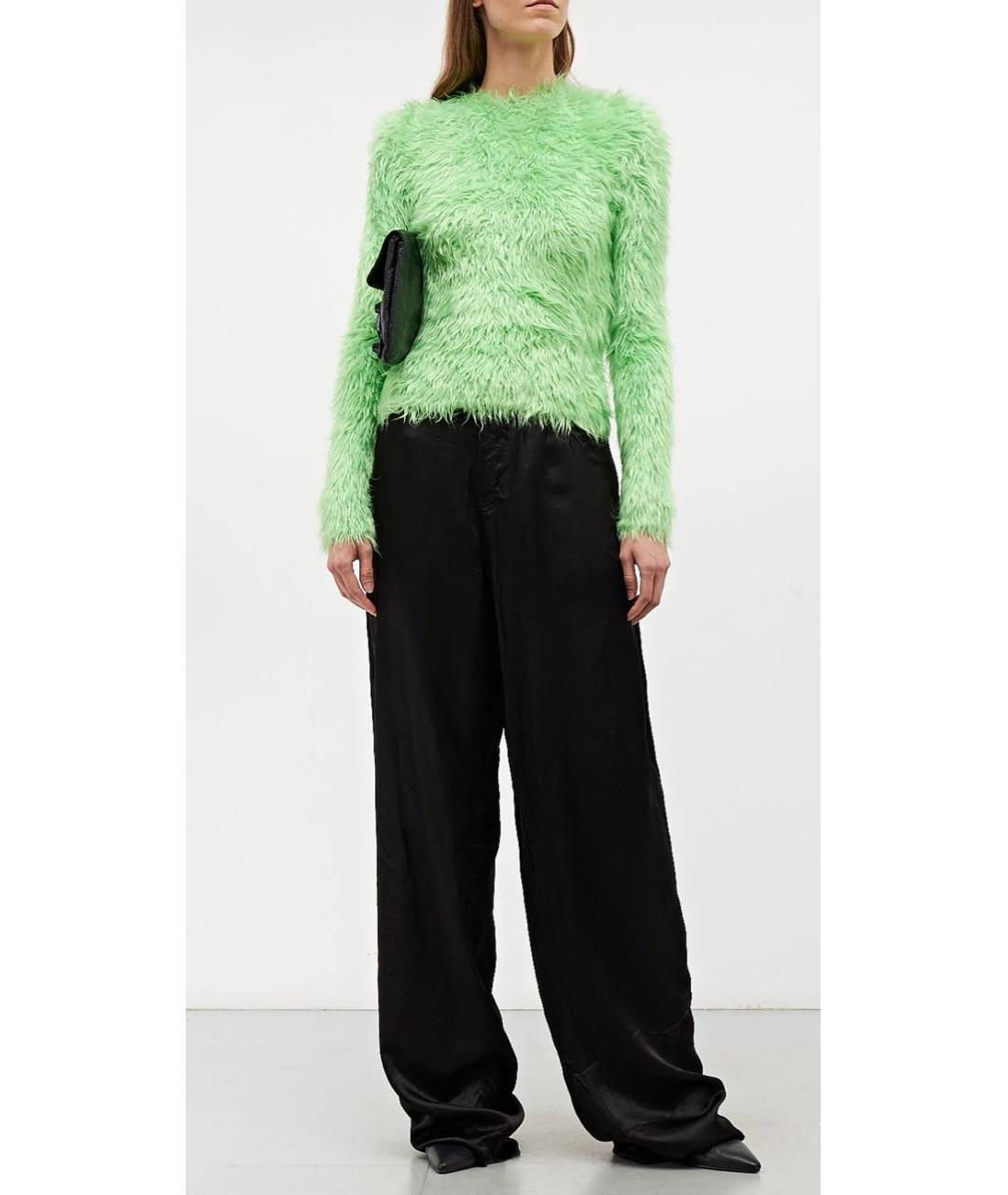 BALENCIAGA Черные вискозные брюки широкие, фото 8