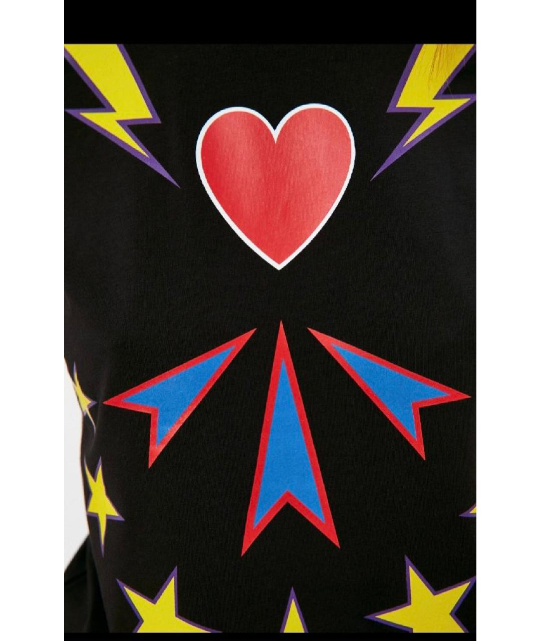 LOVE MOSCHINO Мульти хлопко-эластановая футболка, фото 5