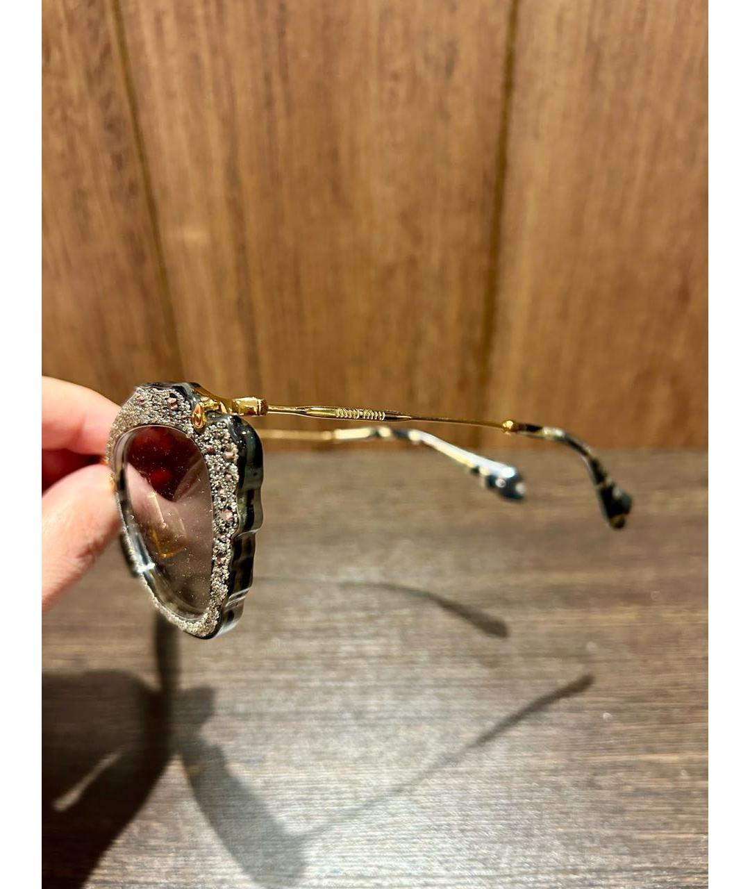 MIU MIU Антрацитовые солнцезащитные очки, фото 3