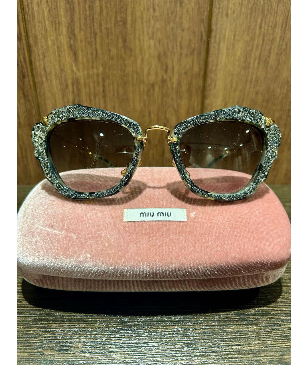 MIU MIU Антрацитовые солнцезащитные очки, фото 6