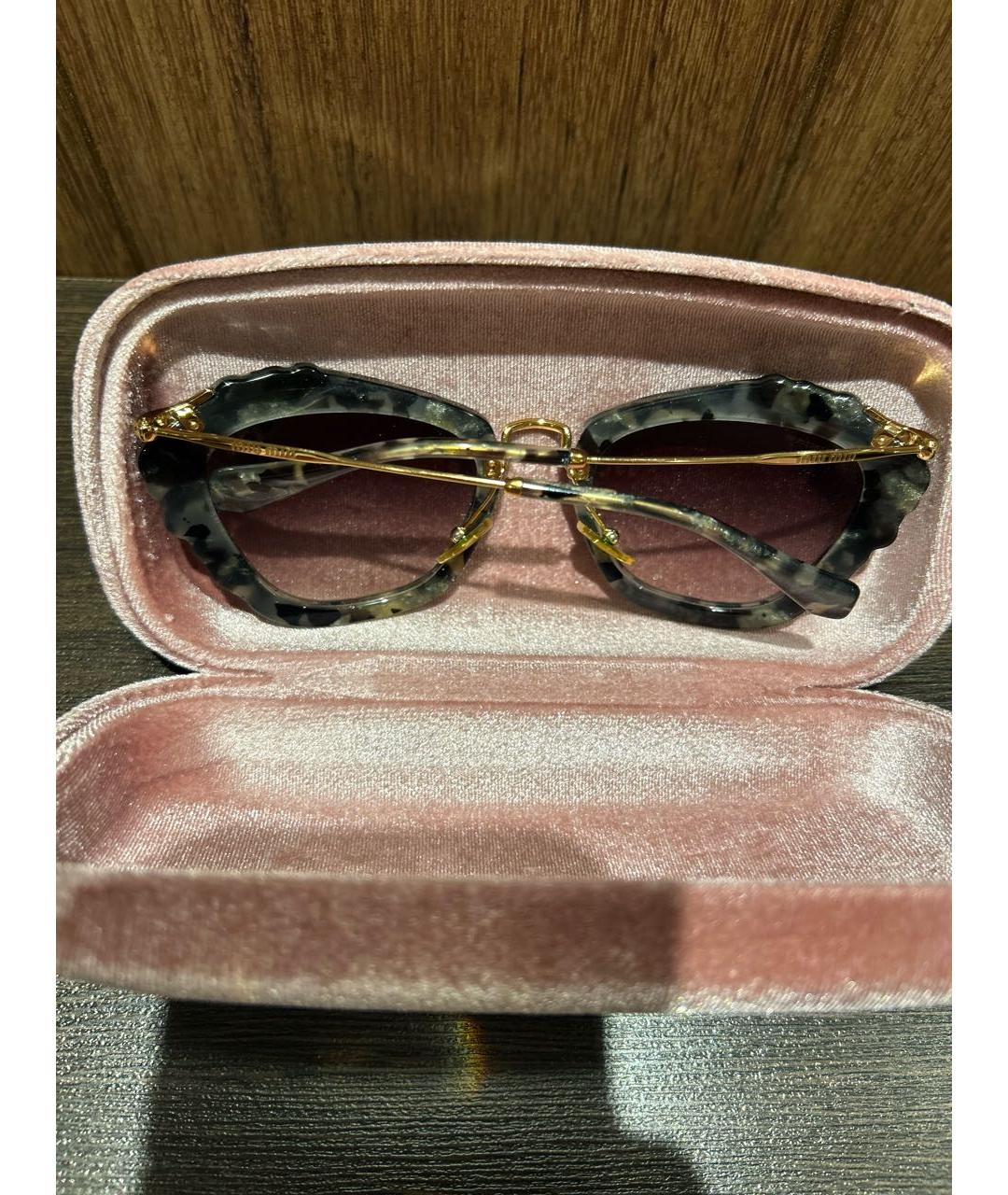 MIU MIU Антрацитовые солнцезащитные очки, фото 5