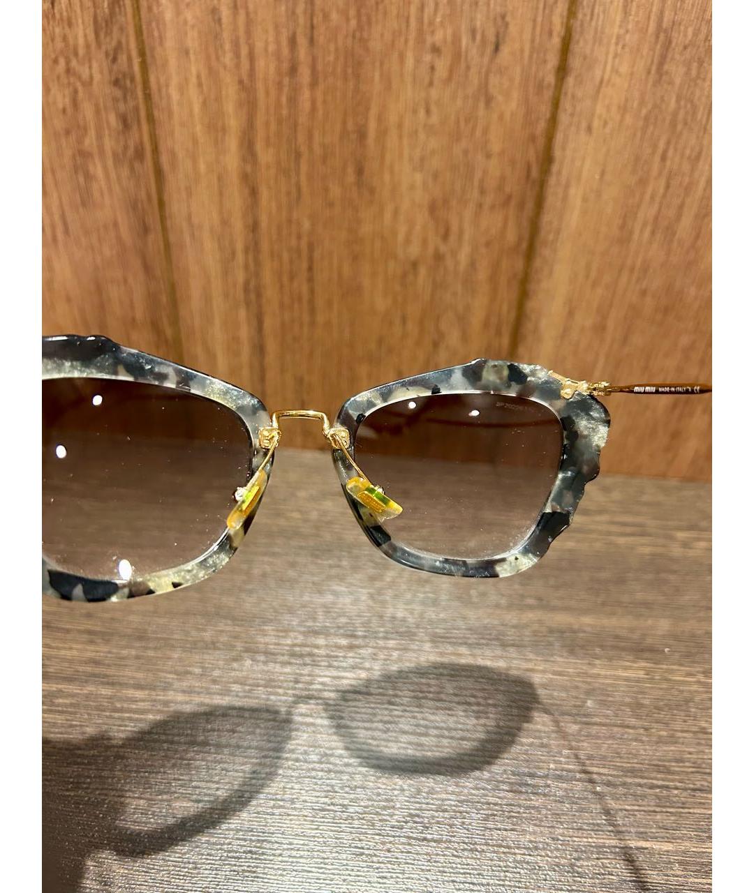 MIU MIU Антрацитовые солнцезащитные очки, фото 8