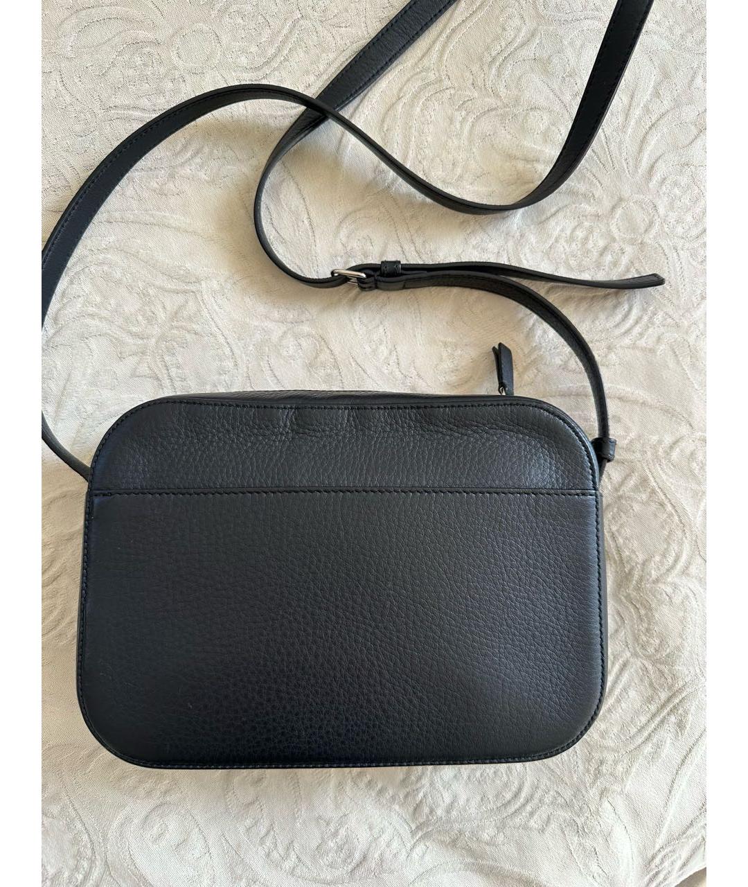 BALENCIAGA Черная кожаная сумка через плечо, фото 3