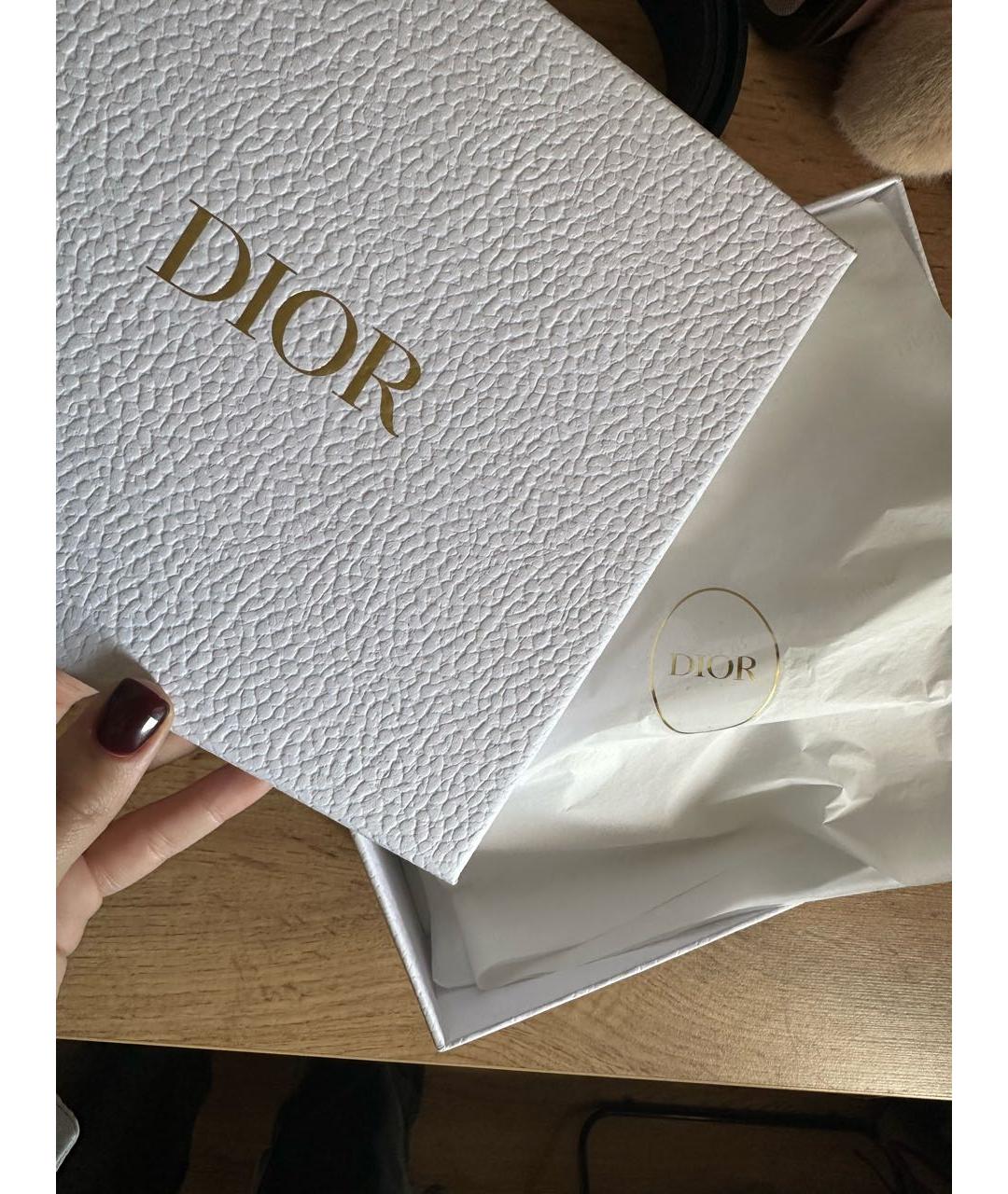 CHRISTIAN DIOR Черный кожаный ремень, фото 7