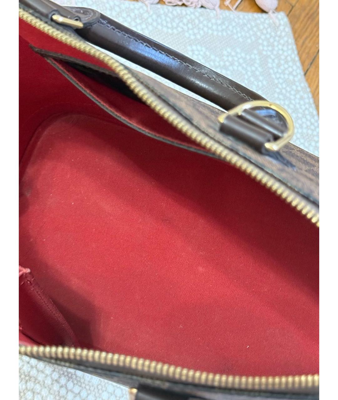 LOUIS VUITTON Коричневая сумка с короткими ручками, фото 6