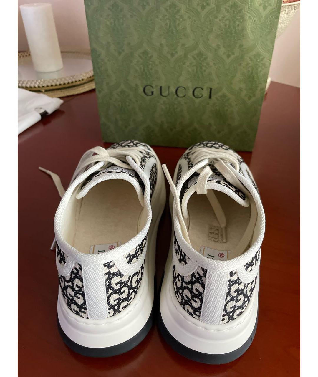 GUCCI Мульти текстильные кеды, фото 3