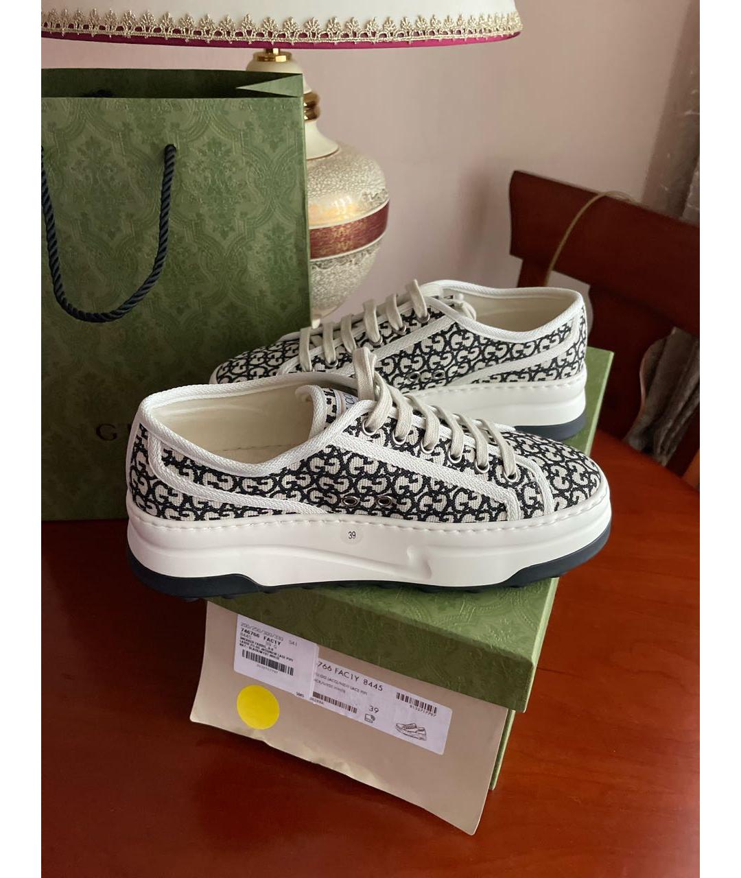 GUCCI Мульти текстильные кеды, фото 8