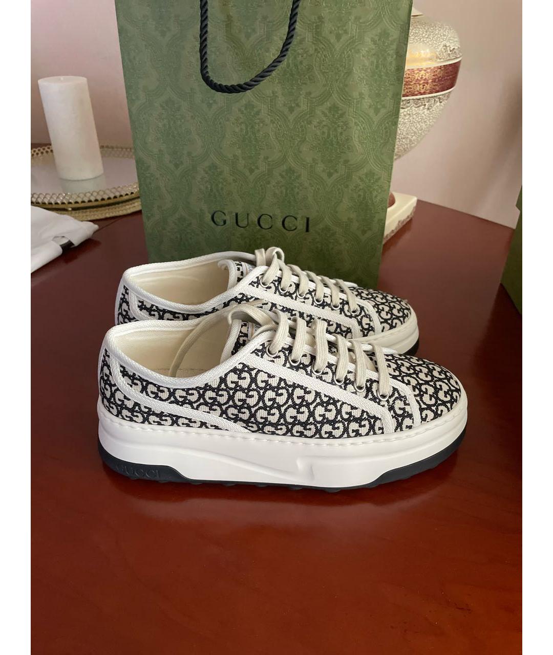 GUCCI Мульти текстильные кеды, фото 9