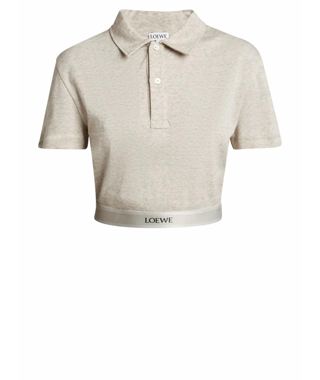 LOEWE Бежевая футболка, фото 1