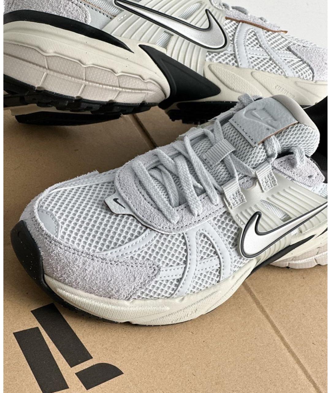 NIKE Серые замшевые низкие кроссовки / кеды, фото 7