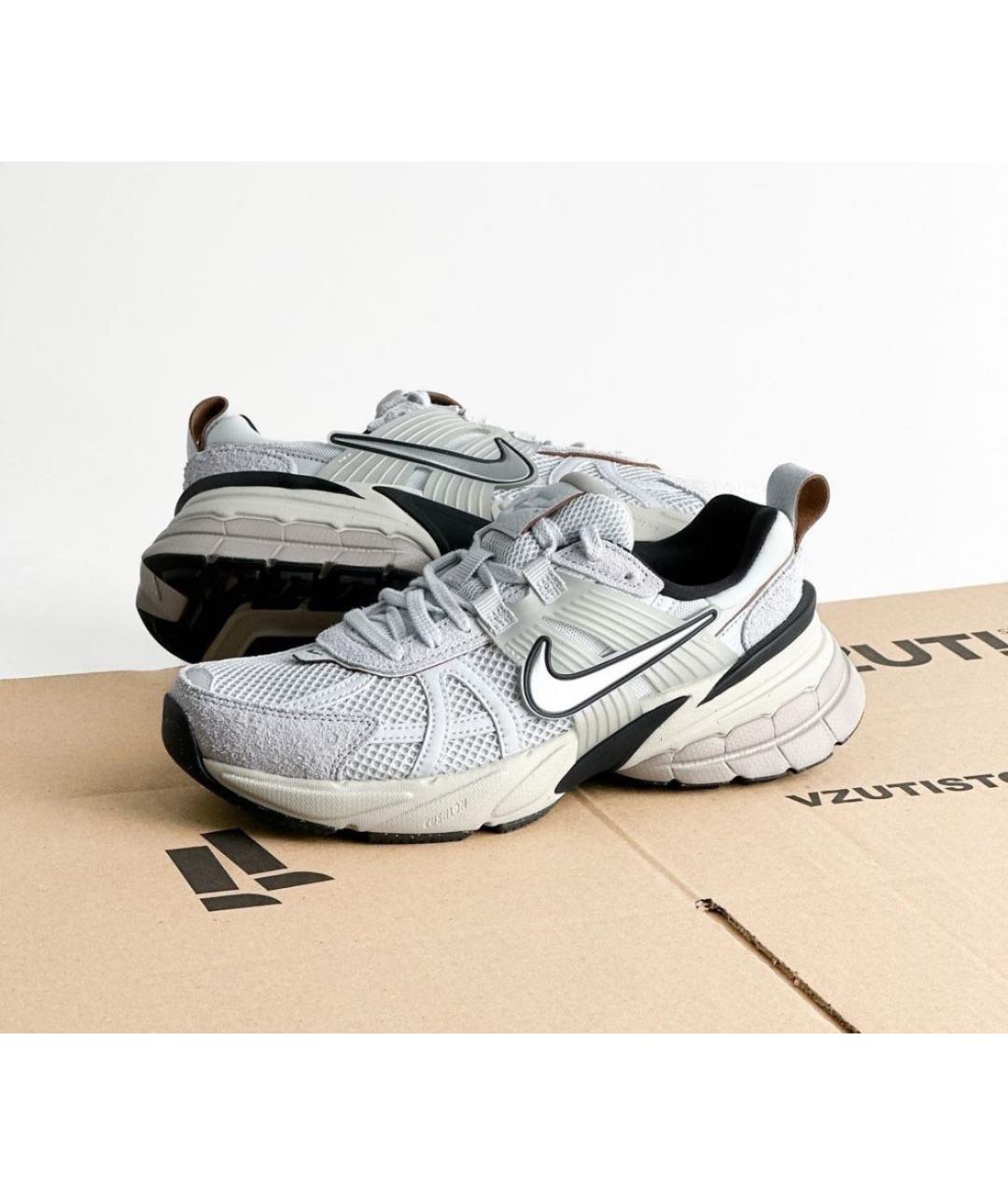 NIKE Серые замшевые низкие кроссовки / кеды, фото 5