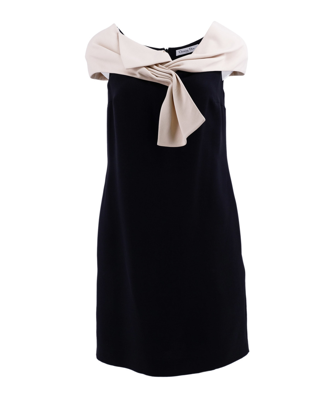 CHRISTIAN DIOR PRE-OWNED Черное креповое повседневное платье, фото 1