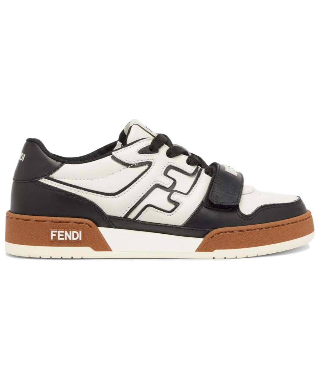 FENDI Бежевые кроссовки, фото 1