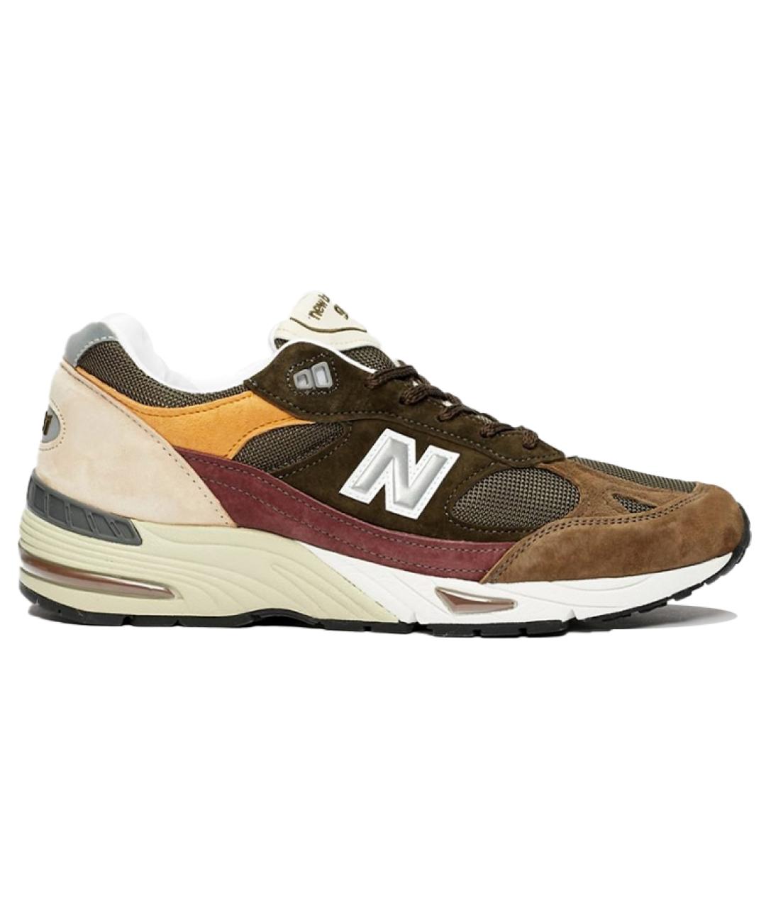 NEW BALANCE Коричневые низкие кроссовки / кеды, фото 1