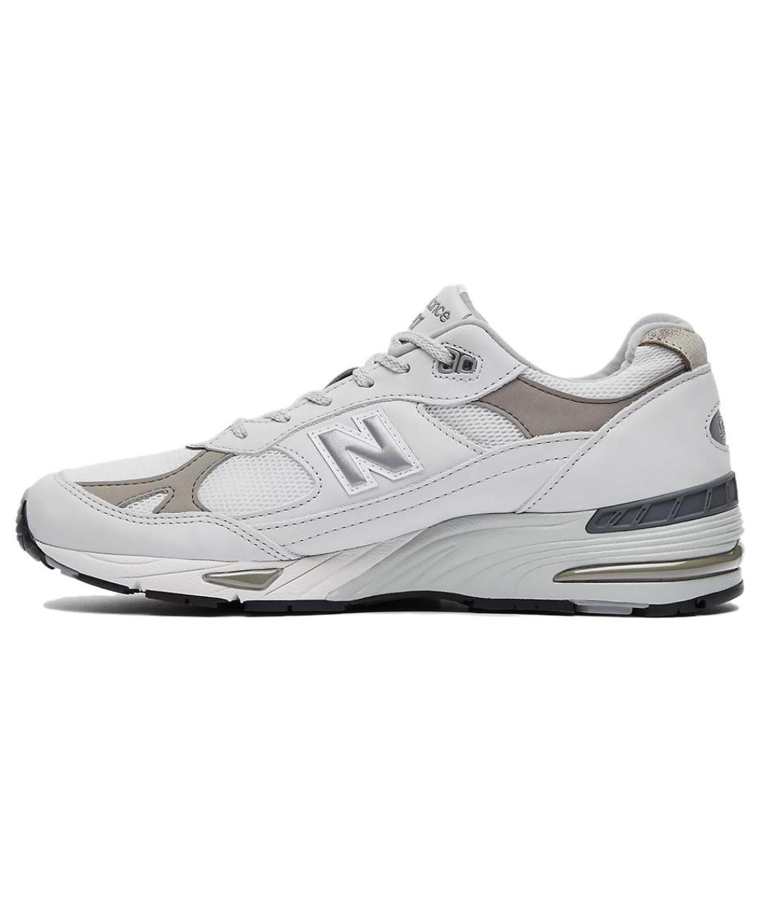 NEW BALANCE Белые кожаные низкие кроссовки / кеды, фото 2