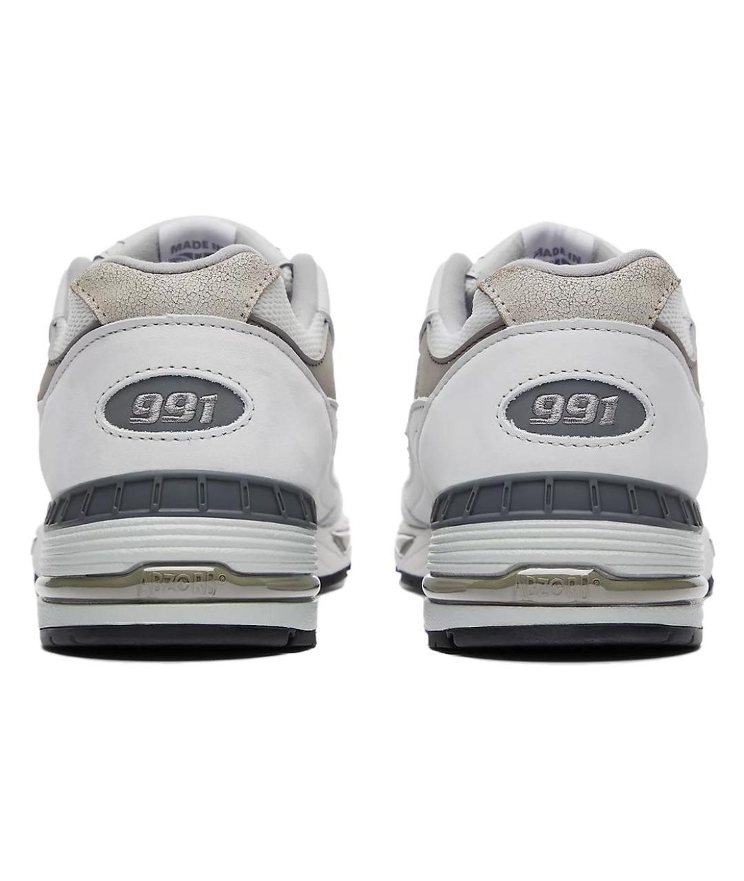 NEW BALANCE Белые кожаные низкие кроссовки / кеды, фото 5