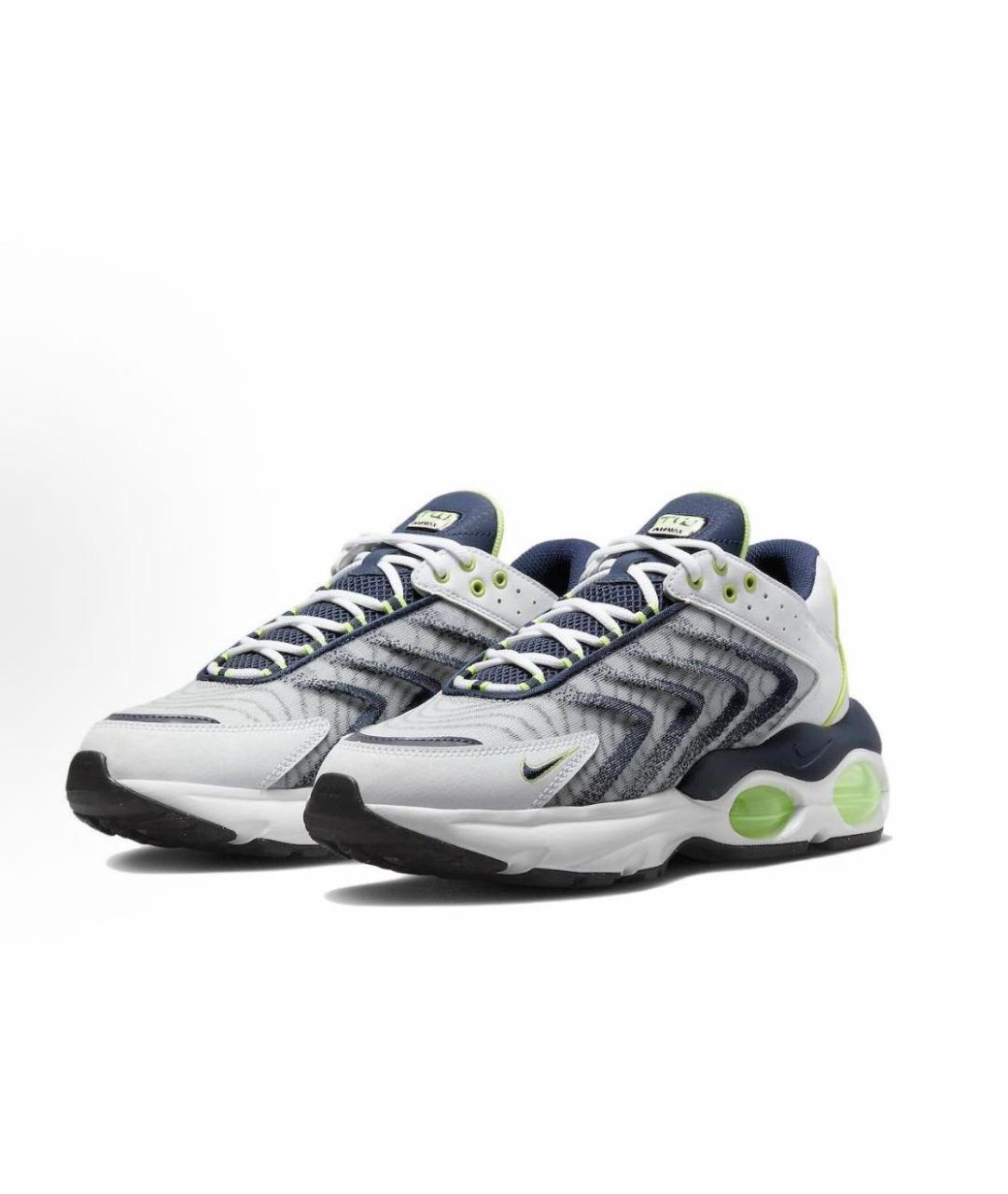 NIKE Белые текстильные низкие кроссовки / кеды, фото 2