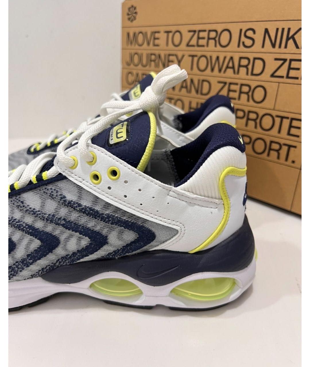NIKE Белые текстильные низкие кроссовки / кеды, фото 7