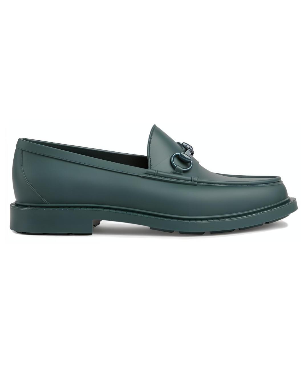 GUCCI Синие лоферы, фото 1