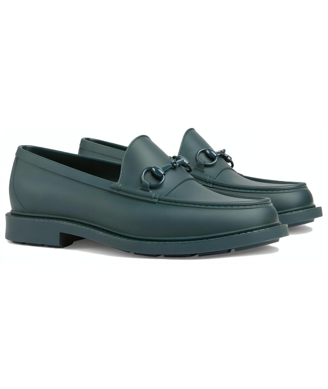 GUCCI Синие лоферы, фото 3