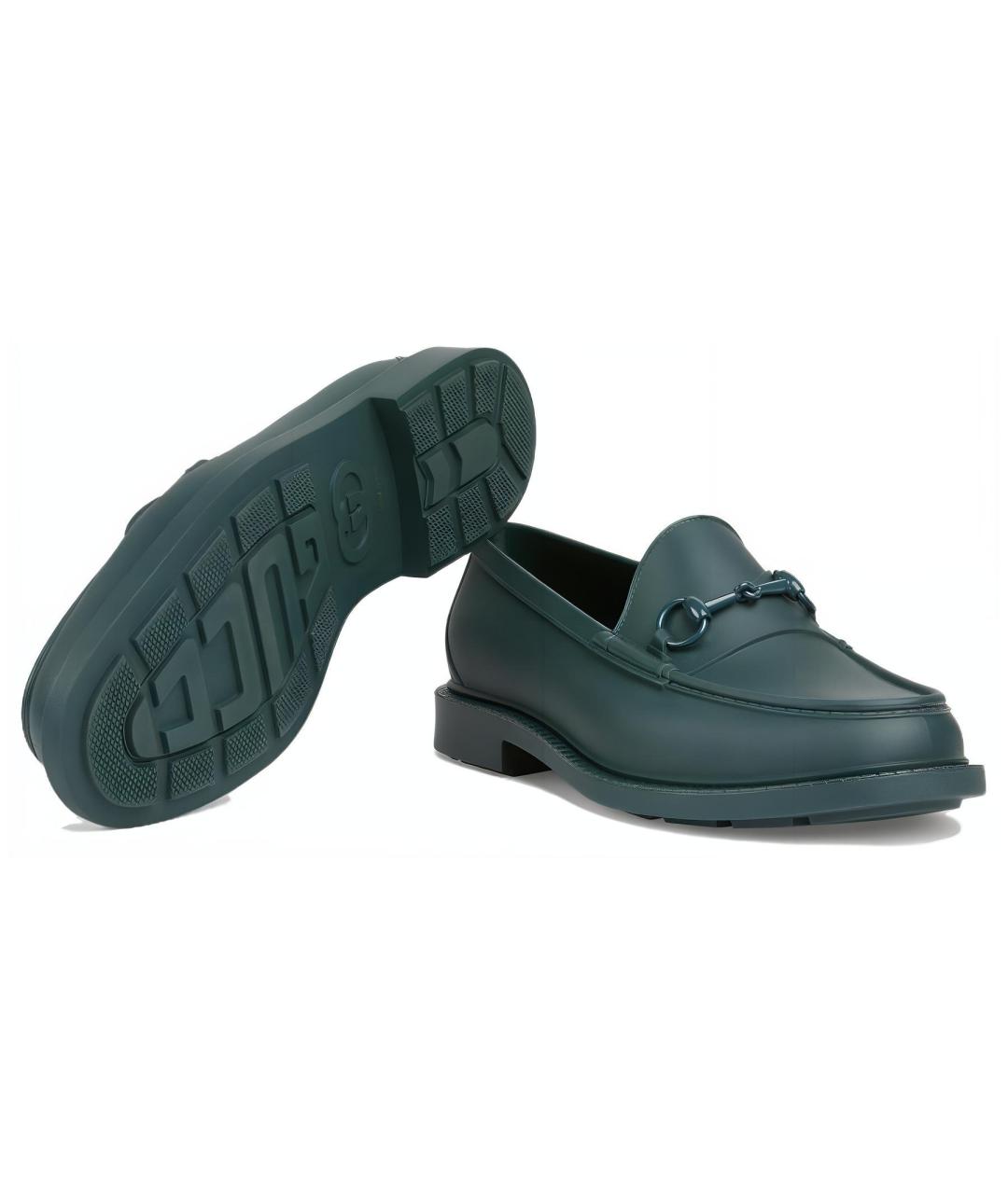 GUCCI Синие лоферы, фото 6