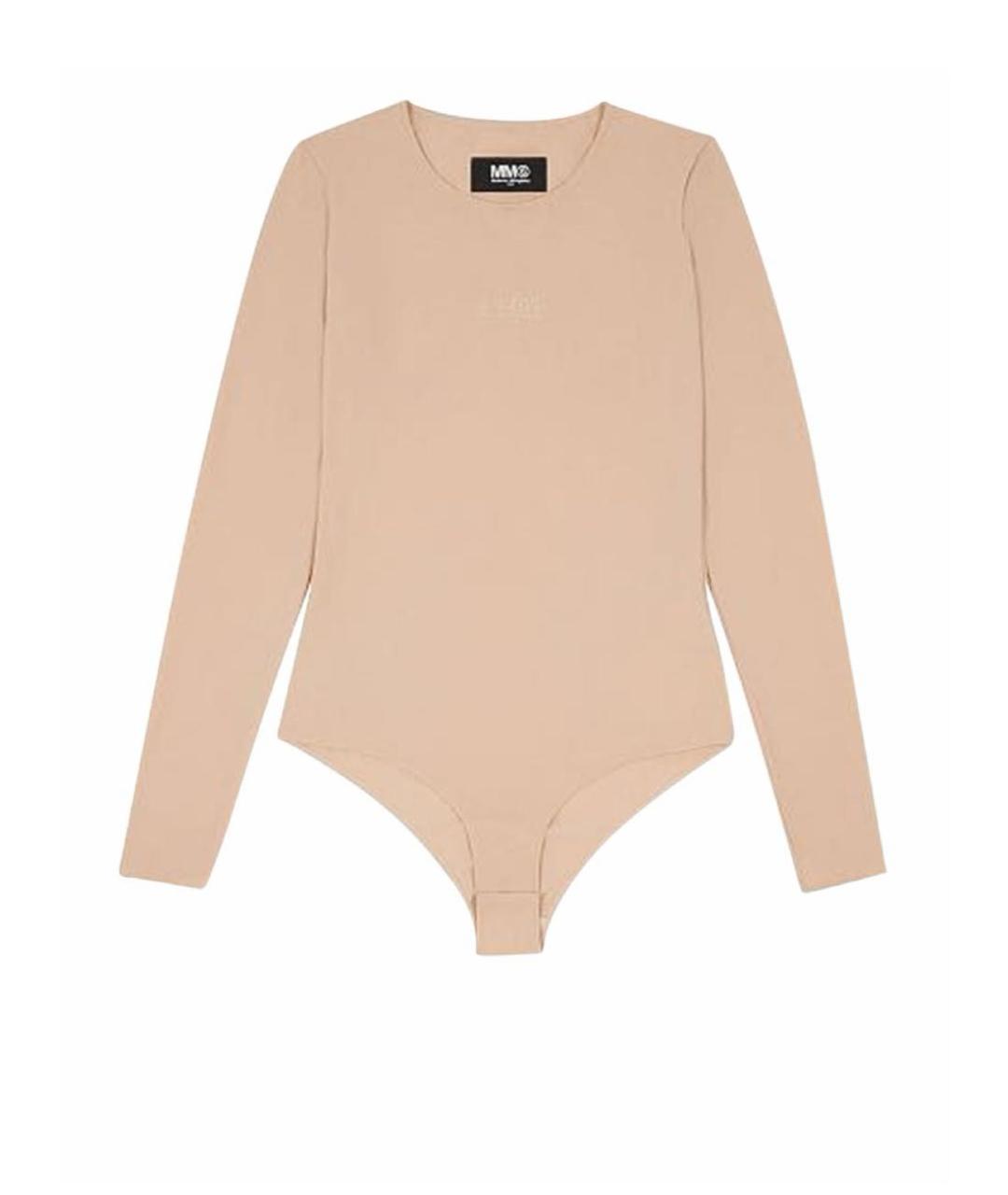 MM6 MAISON MARGIELA Бежевое полиамидовое боди, фото 1