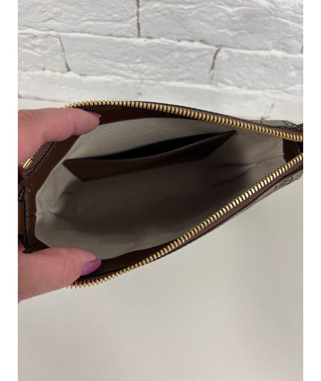 GUCCI Бежевая кожаная сумка через плечо, фото 4