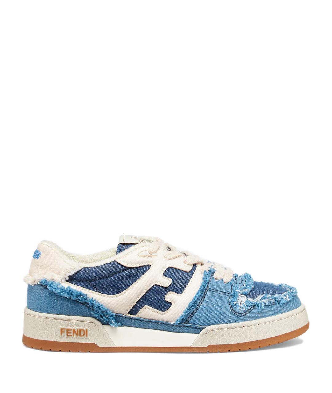 FENDI Синие кроссовки, фото 1