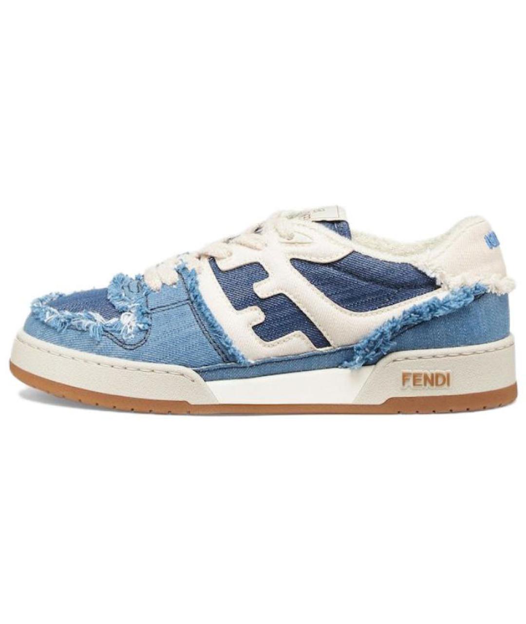 FENDI Синие кроссовки, фото 2