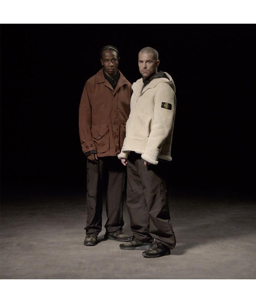 STONE ISLAND Черные низкие кроссовки / кеды, фото 7