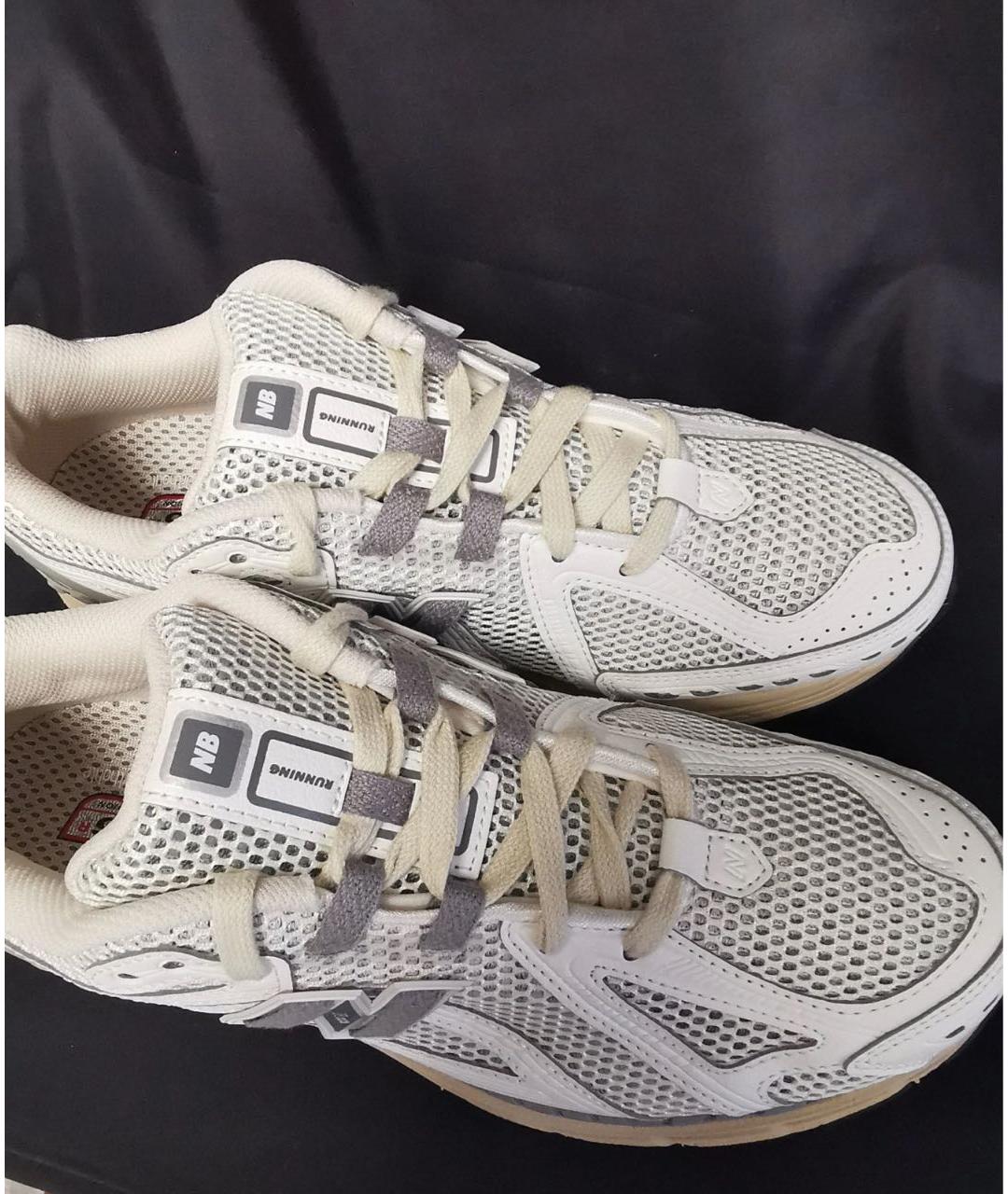 NEW BALANCE Белые замшевые низкие кроссовки / кеды, фото 6