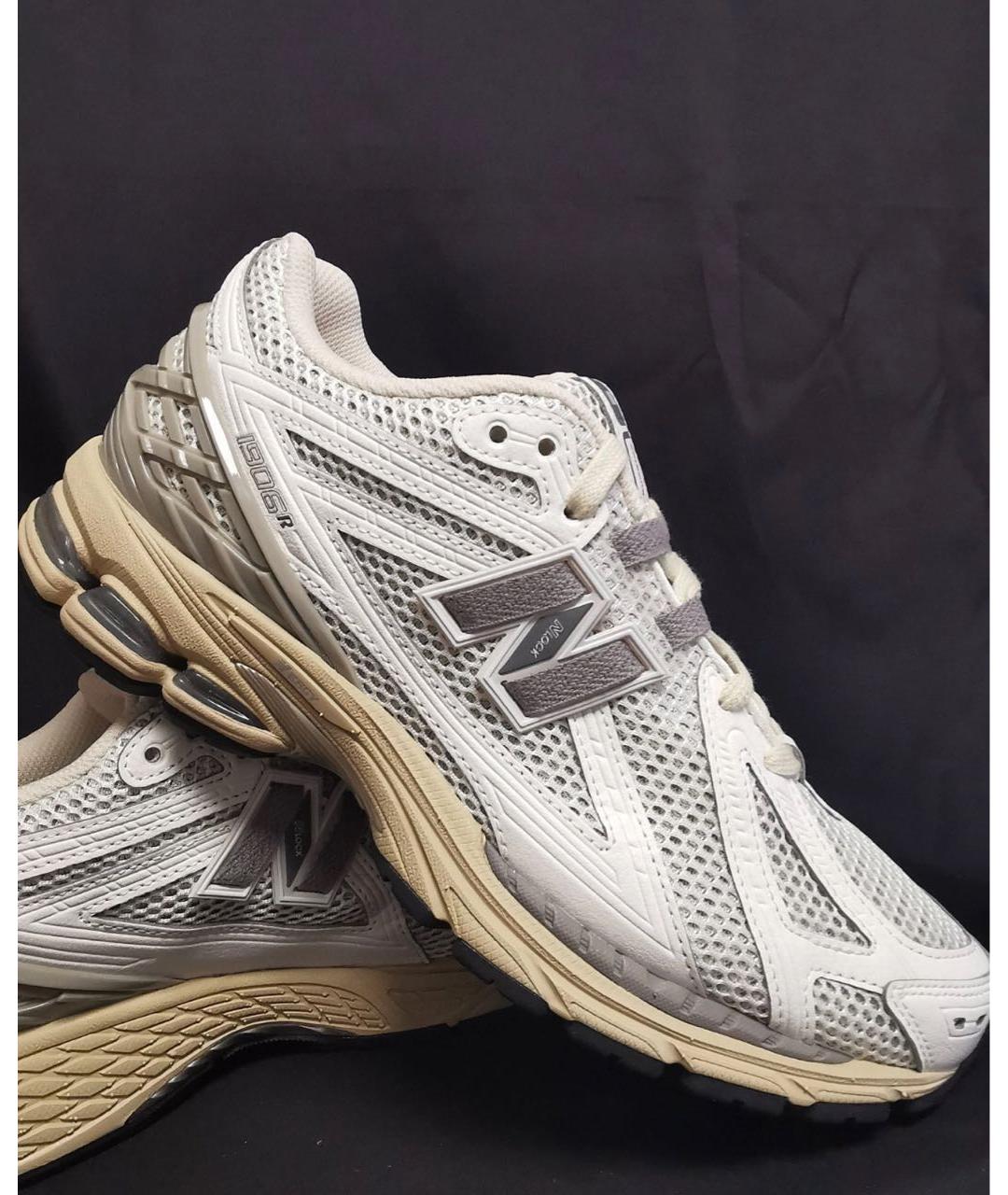 NEW BALANCE Белые замшевые низкие кроссовки / кеды, фото 5