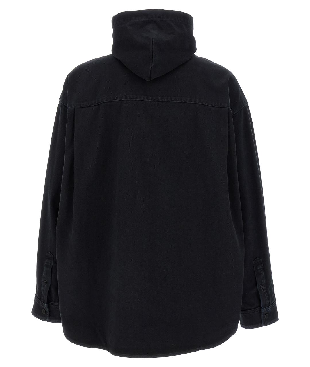 BALENCIAGA Черная хлопковая куртка, фото 2