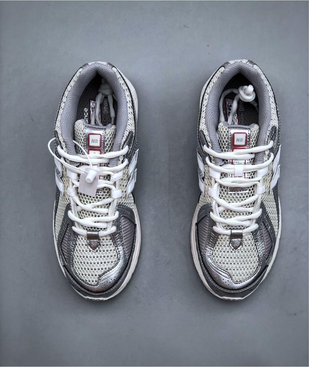 NEW BALANCE Серебряные замшевые низкие кроссовки / кеды, фото 6