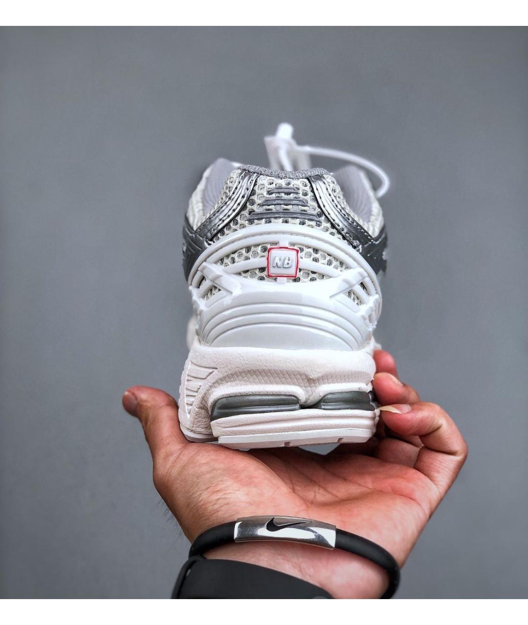 NEW BALANCE Серебряные замшевые низкие кроссовки / кеды, фото 7