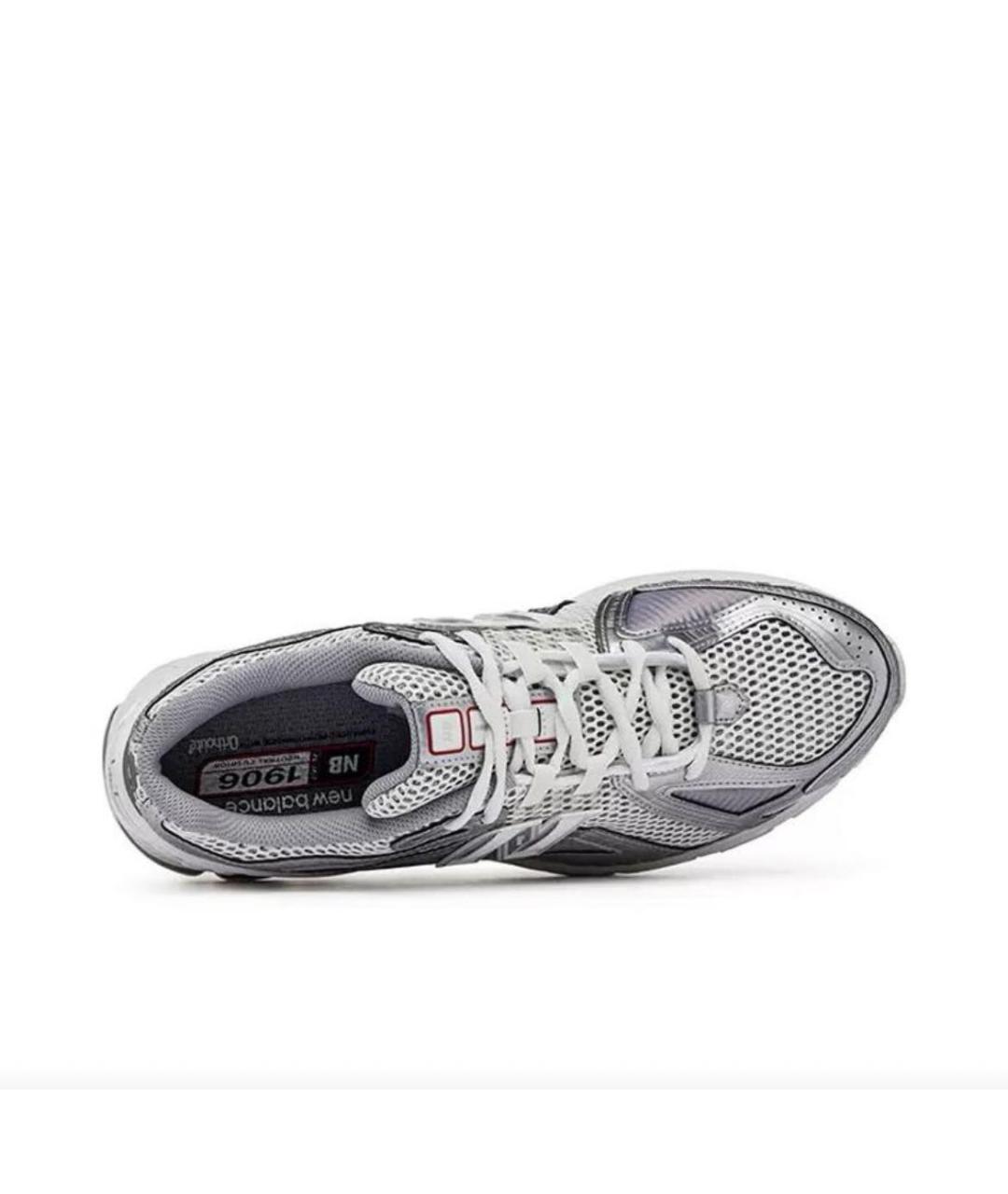 NEW BALANCE Серебряные замшевые низкие кроссовки / кеды, фото 3
