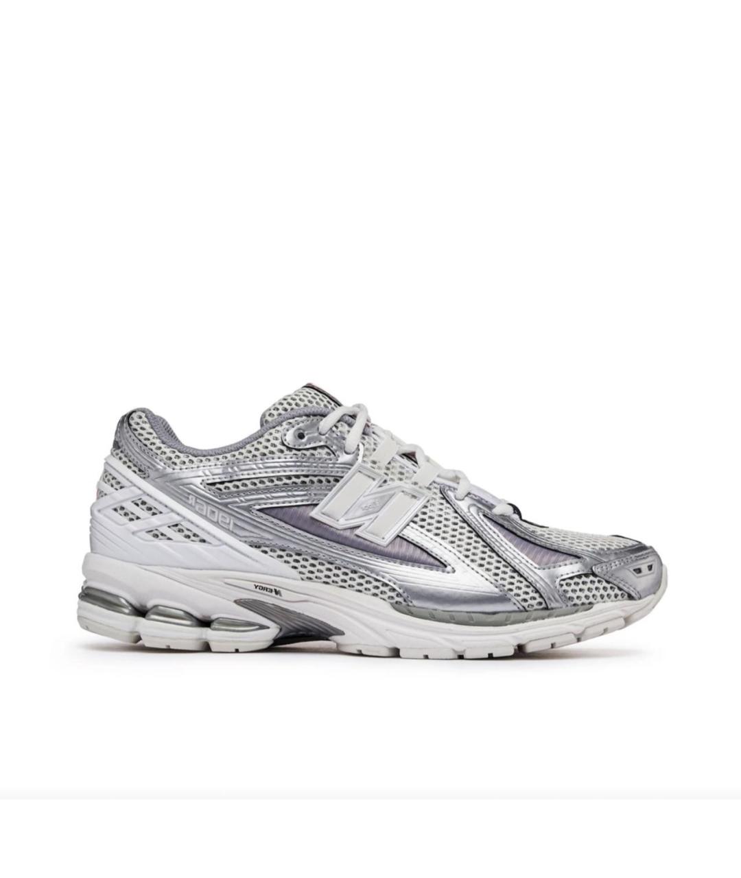 NEW BALANCE Серебряные замшевые низкие кроссовки / кеды, фото 1
